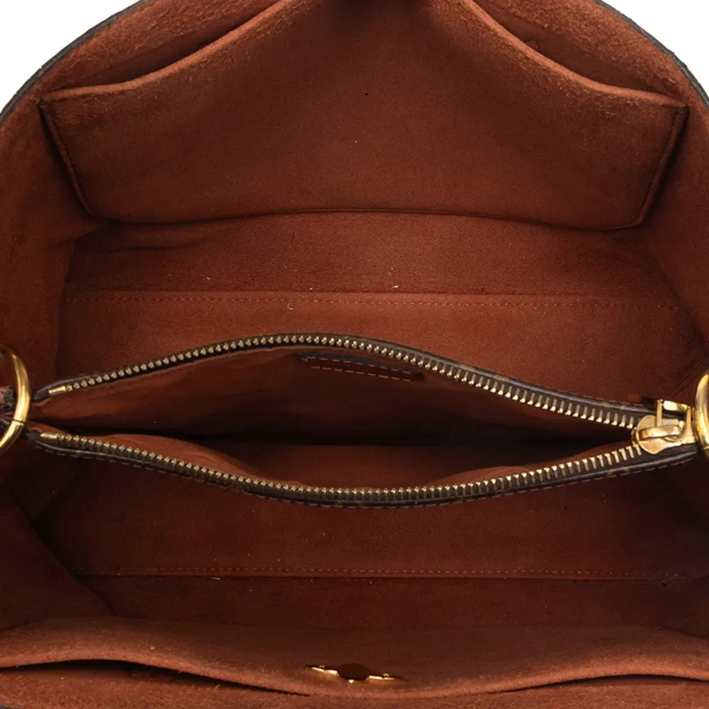 Louis Vuitton Monogram Flower Tote Brown Good - Model View