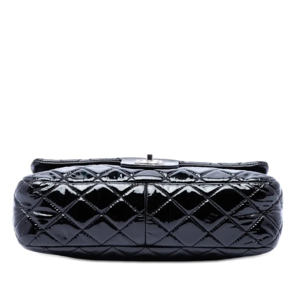 Chanel Jumbo Classic Patent Single Flap Black Leather Very good - Inside View