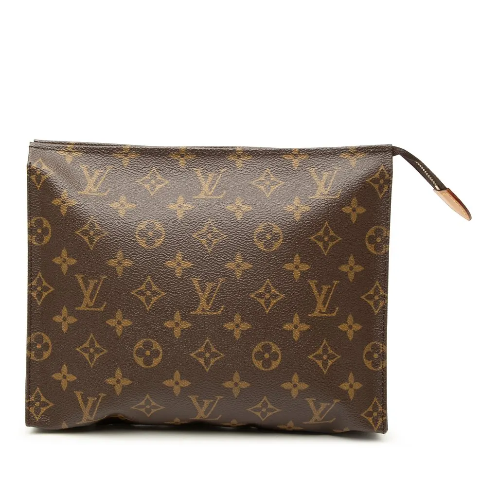 Louis Vuitton Monogram Toiletry Pouch 26 Brown Very good - Front View
