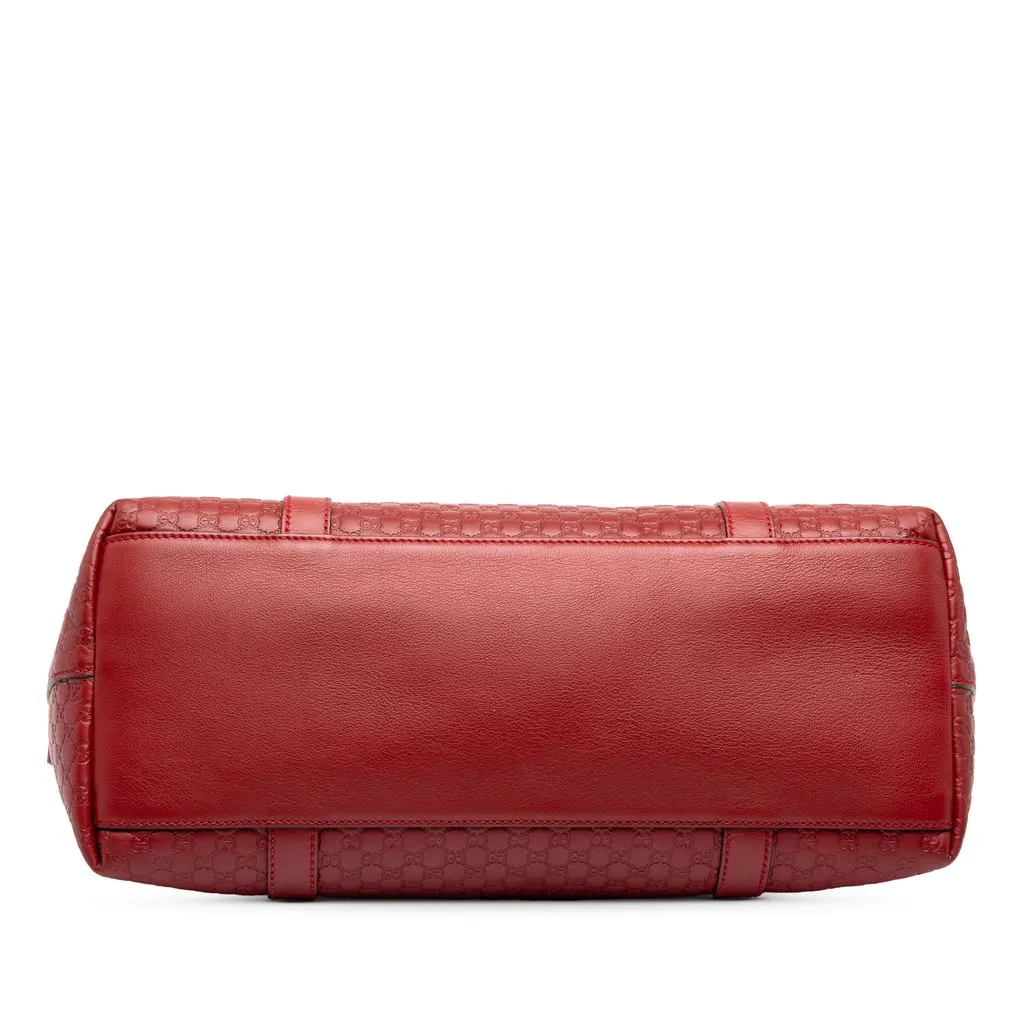 Gucci Medium Microguccissima Joy Satchel Red Leather Good - Inside View