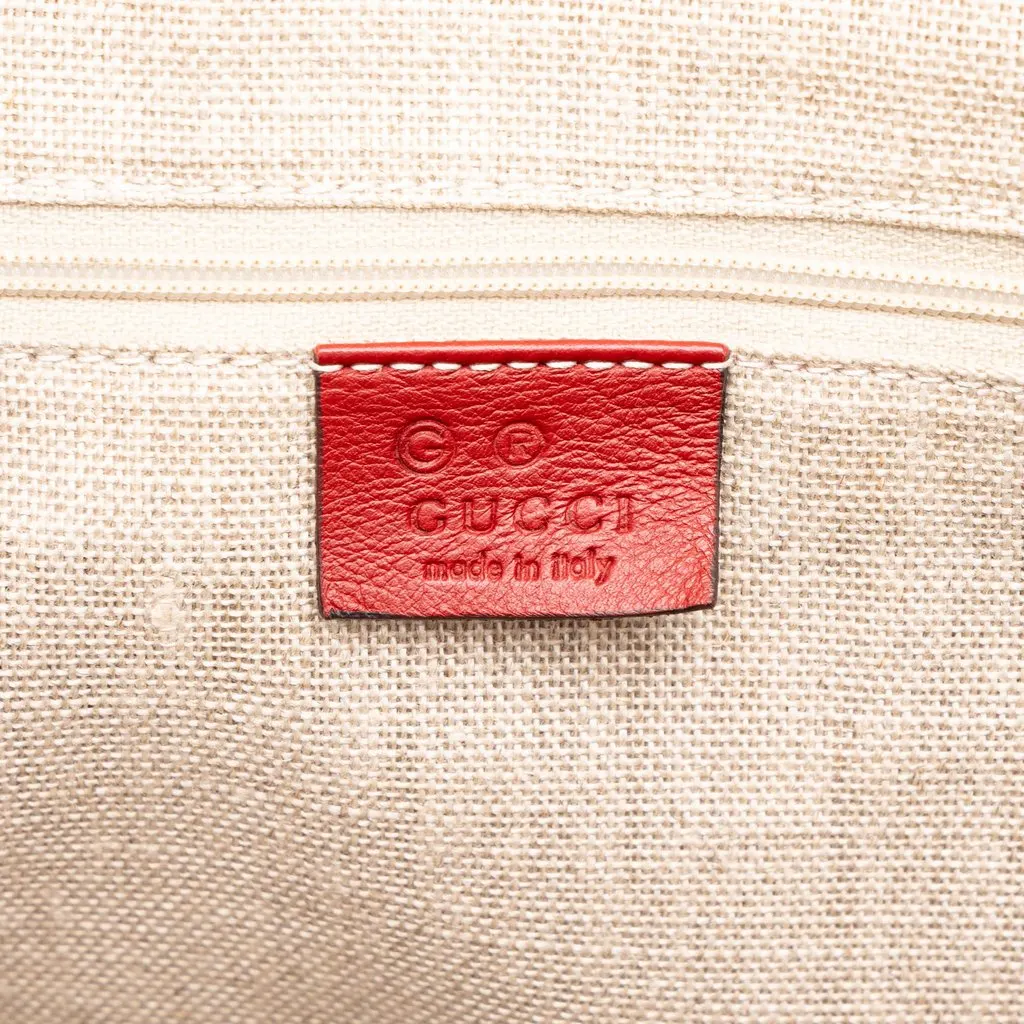 Gucci Medium Microguccissima Joy Satchel Red Leather Good - Box View