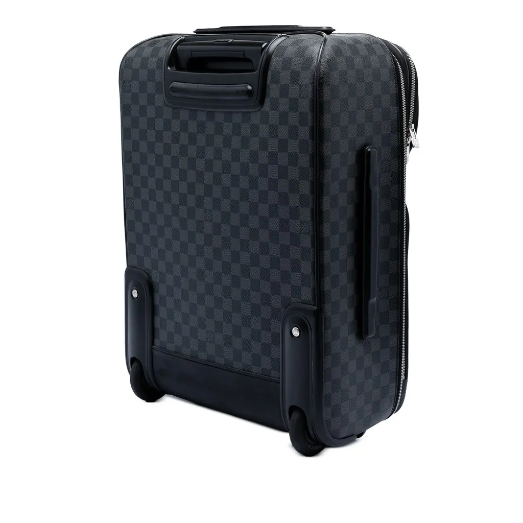 Louis Vuitton Damier Graphite Pegase Business Luggage 55 Black Very good - Back View