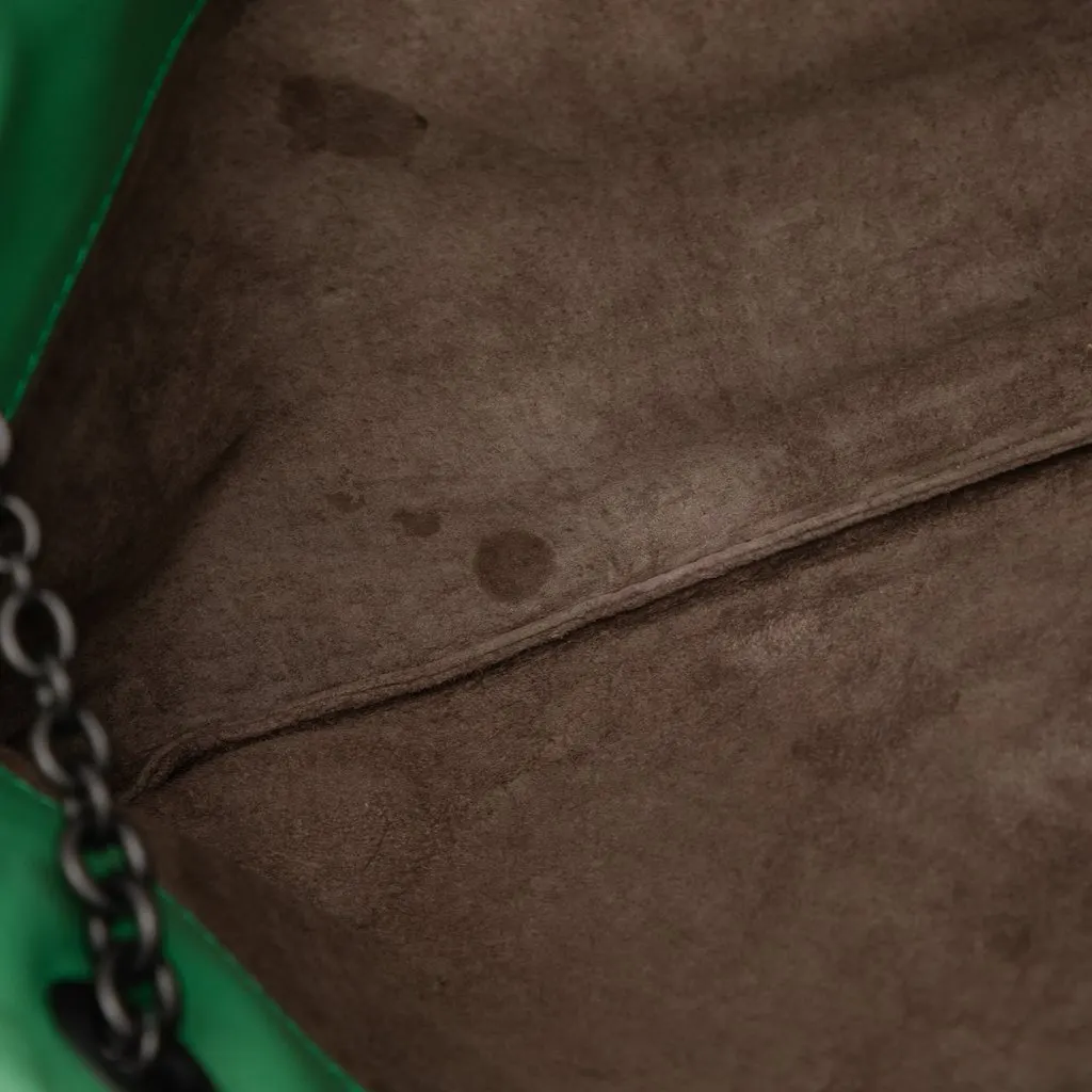 Bottega Veneta Nappa Intrecciato Duo Shoulder Bag Green Leather Very good - Box View
