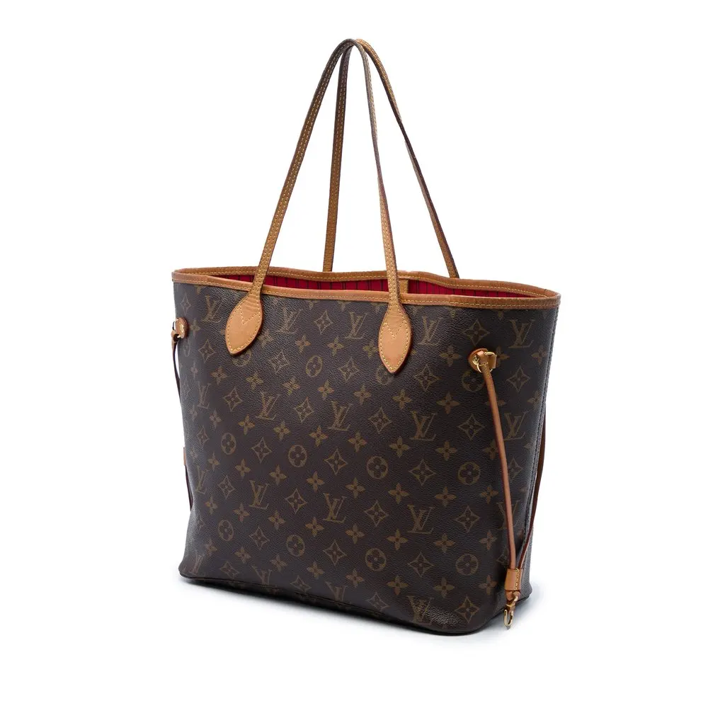 Louis Vuitton Monogram Neverfull MM Brown Good - Back View