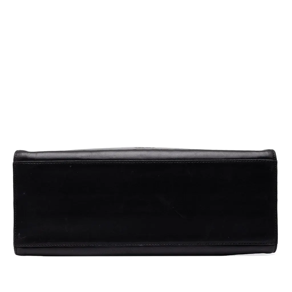 Loewe Leather Anagram Satchel Black Leather Very good - Inside View