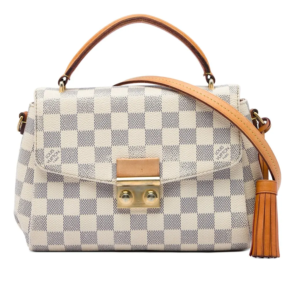 Louis Vuitton Damier Azur Croisette White Very good - Front View
