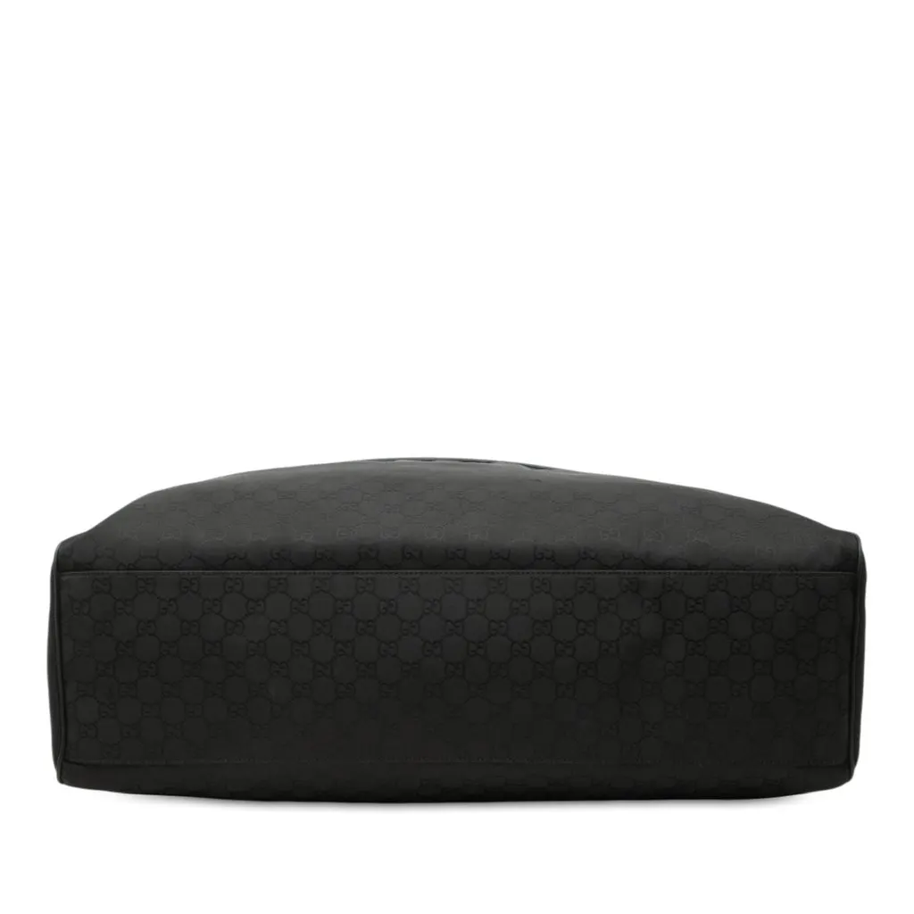 Gucci GG Nylon Travel Bag Black Polyamide Good - Inside View