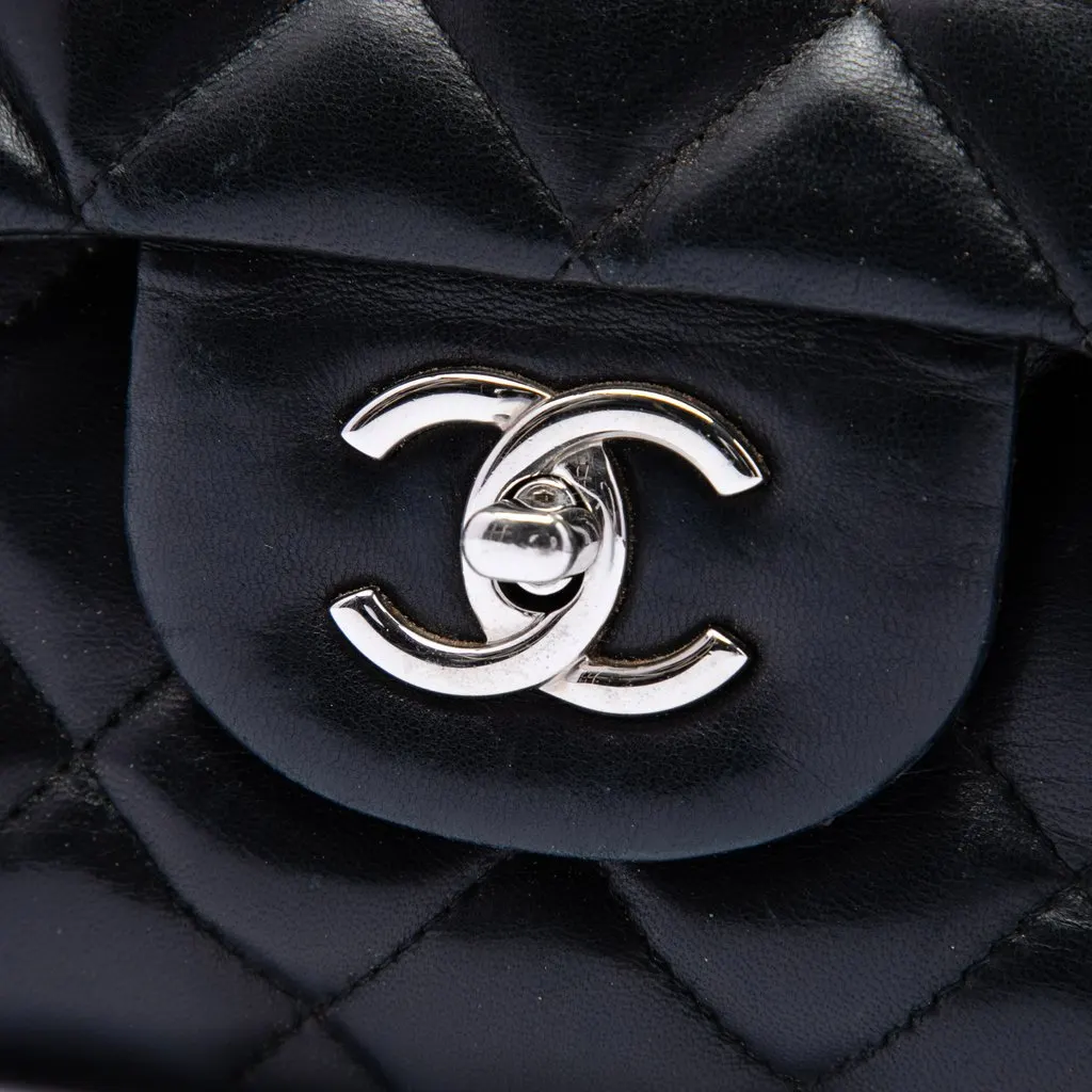 Chanel Jumbo Classic Lambskin Single Flap Black Leather Very good - Box View