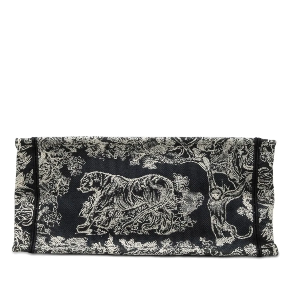 Dior Medium Canvas Embroidered Dioriviera Toile De Jouy Book Tote Blue Very good - Inside View