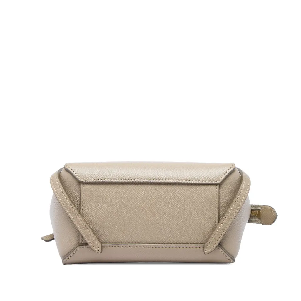 Celine Pico Grained Calfskin Belt Bag Beige Leather Very good - Inside View