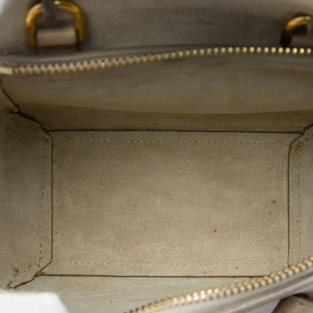 Celine Pico Grained Calfskin Belt Bag Beige Leather Very good - Model View