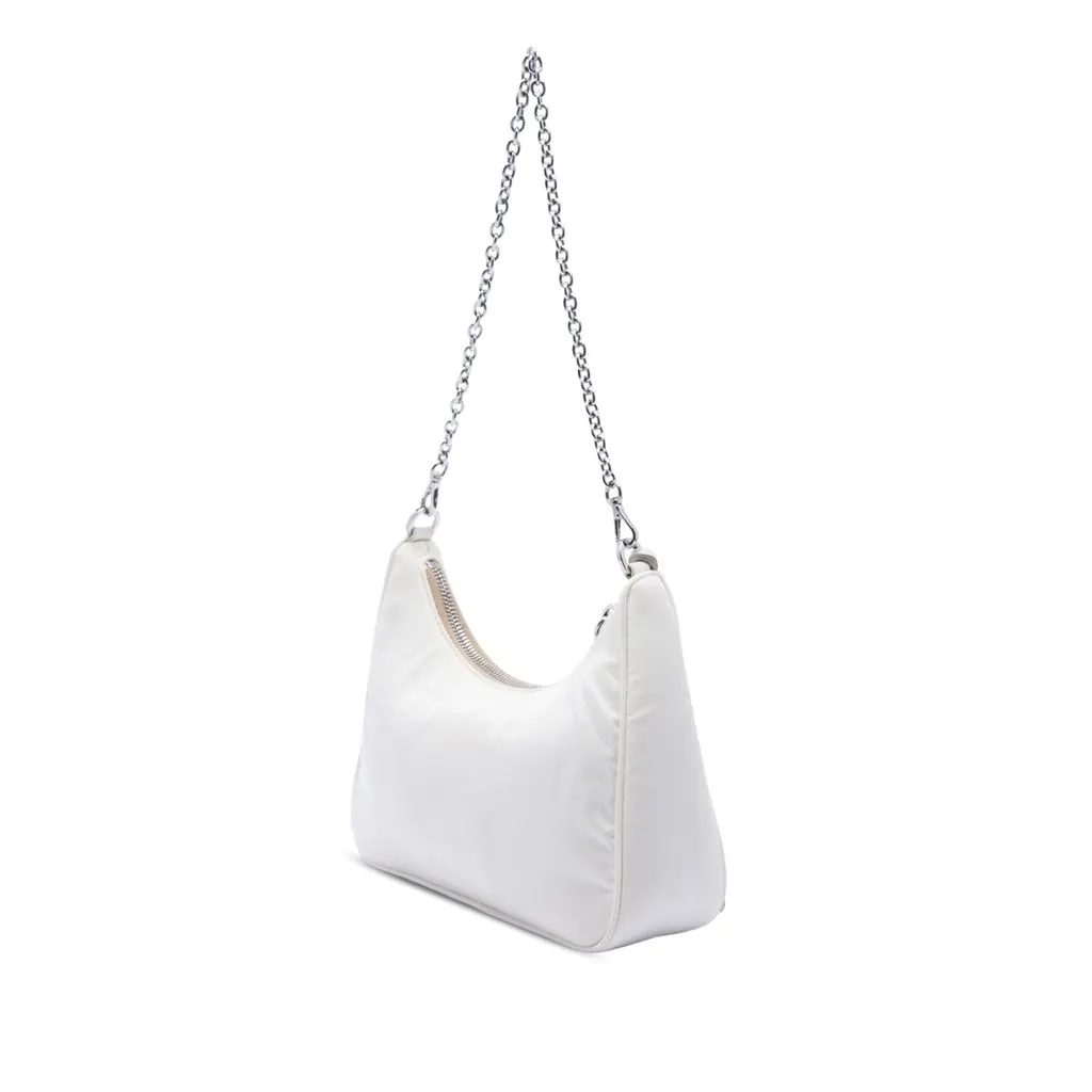 Prada Tessuto Re-Edition 2005 Satchel White Polyamide Good - Back View