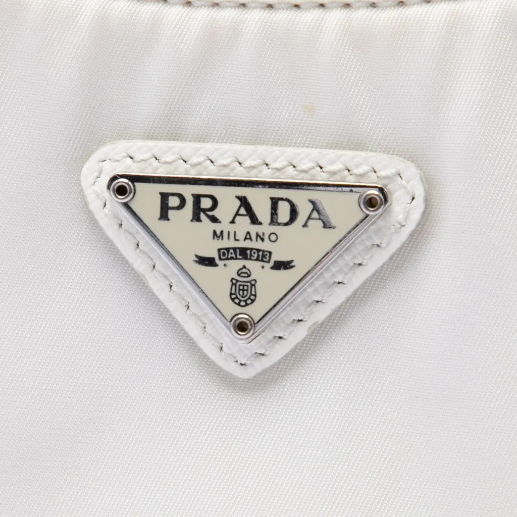 Prada Tessuto Re-Edition 2005 Satchel White Polyamide Good - Box View