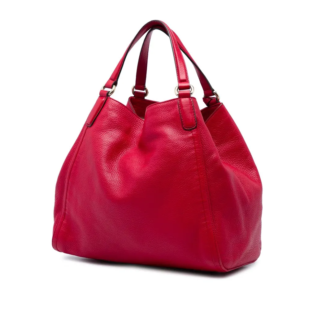 Gucci Medium Calfskin Soho Cellarius Tote Red Leather Very good - Back View