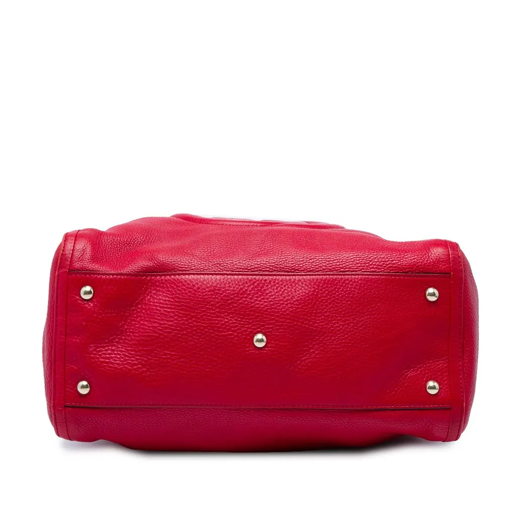 Gucci Medium Calfskin Soho Cellarius Tote Red Leather Very good - Inside View