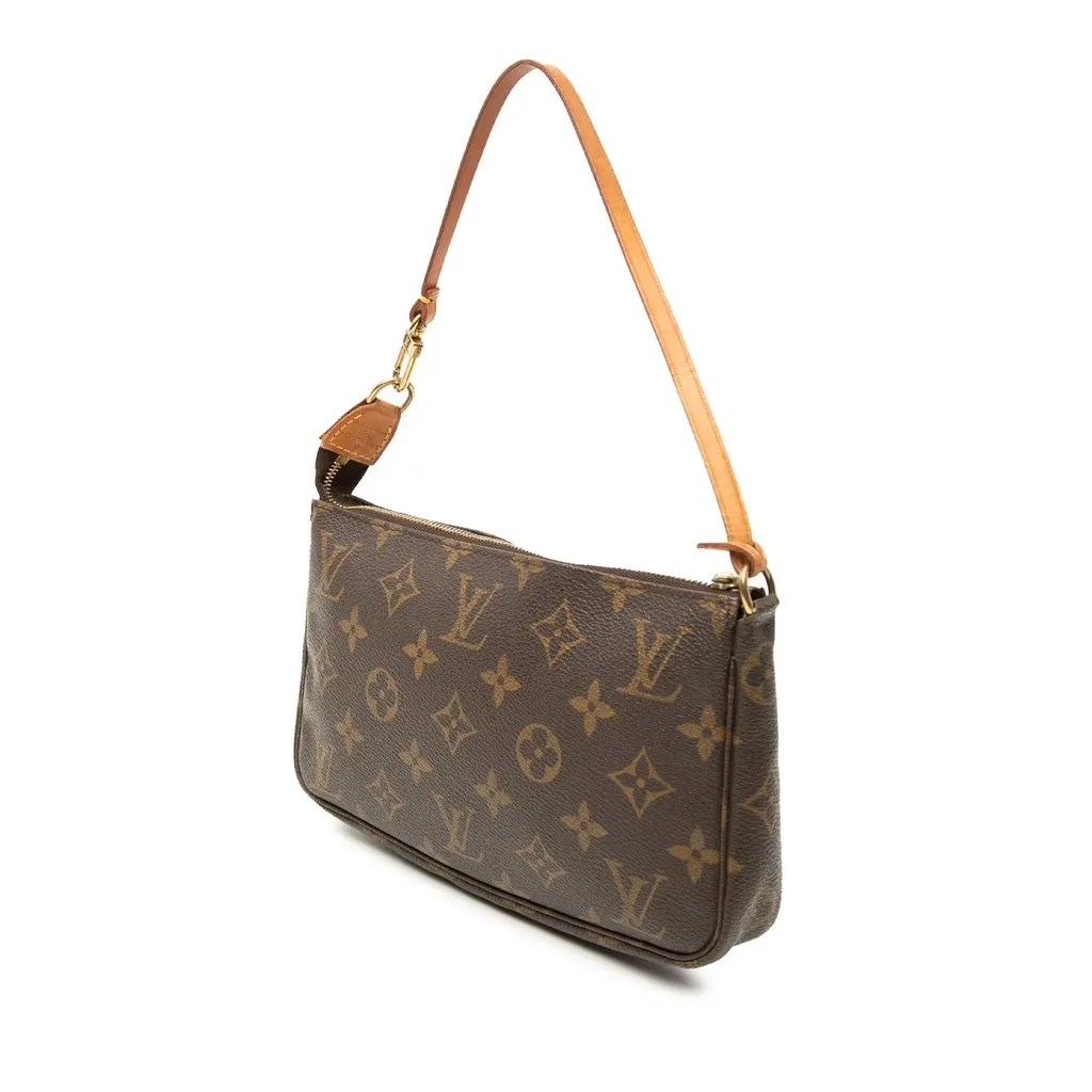 Louis Vuitton Monogram Pochette Accessoires Brown Very good - Back View