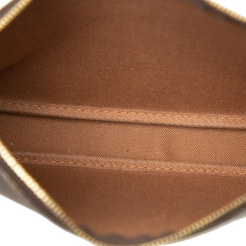 Louis Vuitton Monogram Pochette Accessoires Brown Very good - Model View