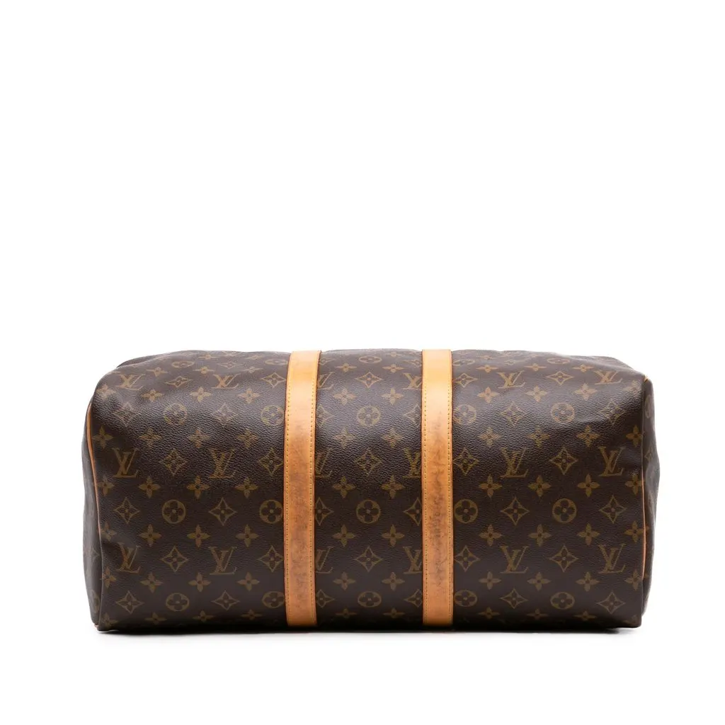 Louis Vuitton Monogram Keepall 45 Brown Good - Inside View