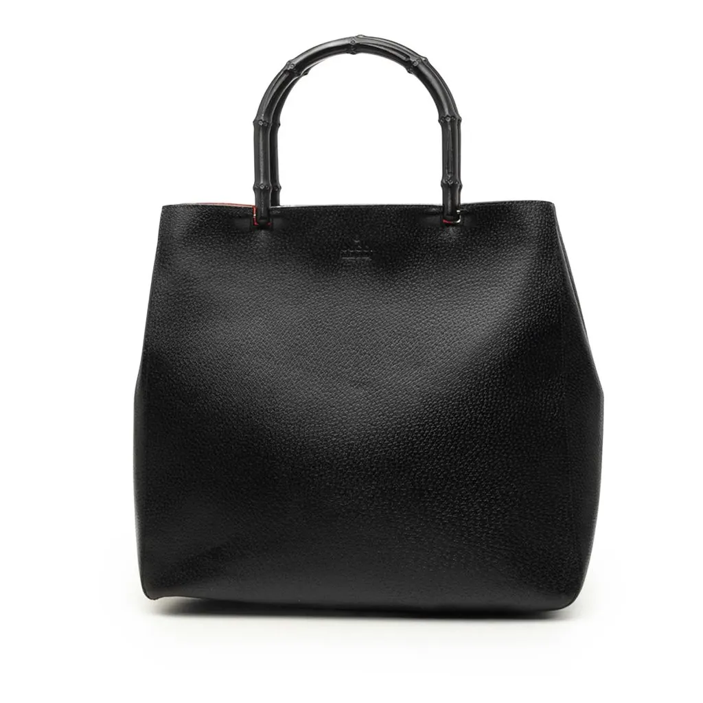Gucci Pigskin Bamboo Tote