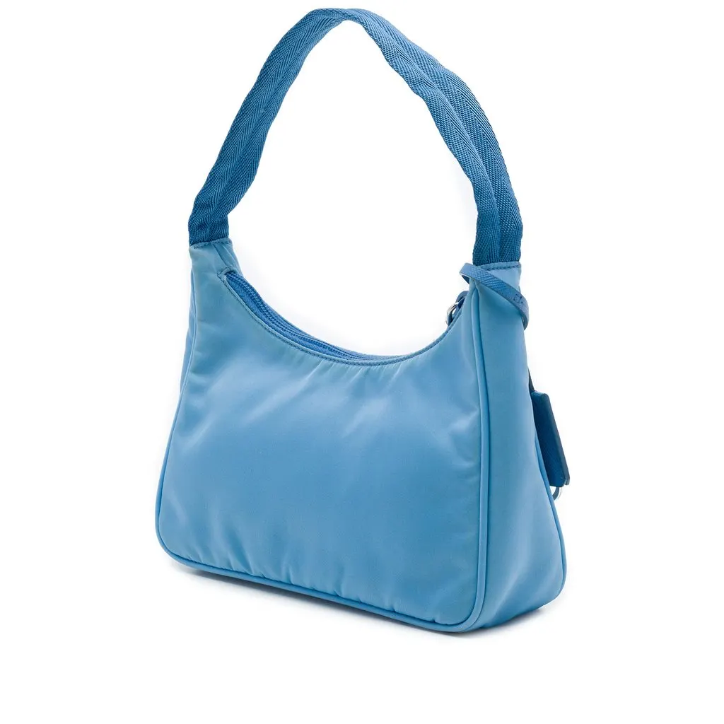 Prada Re Nylon Re Edition 2000 Shoulder Bag Blue Polyamide Very good - Back View