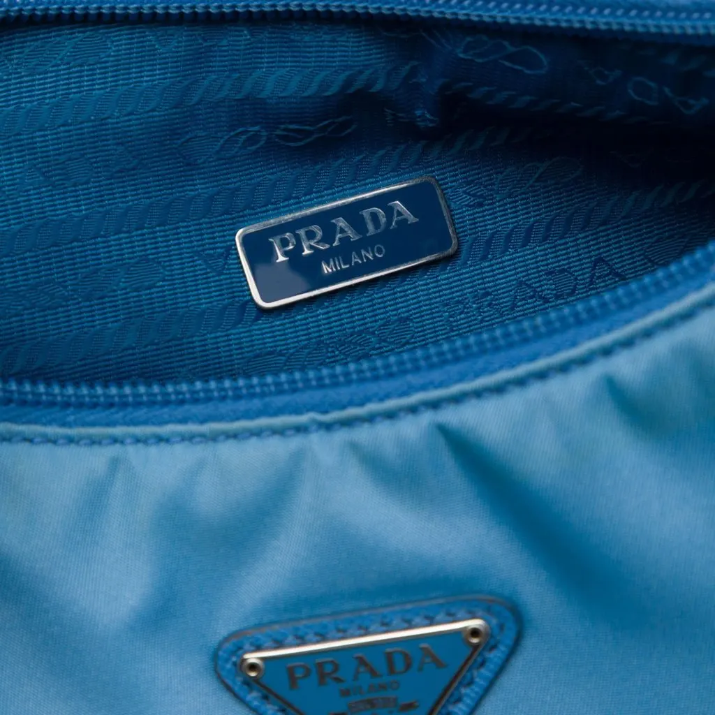 Prada Re Nylon Re Edition 2000 Shoulder Bag Blue Polyamide Very good - Box View
