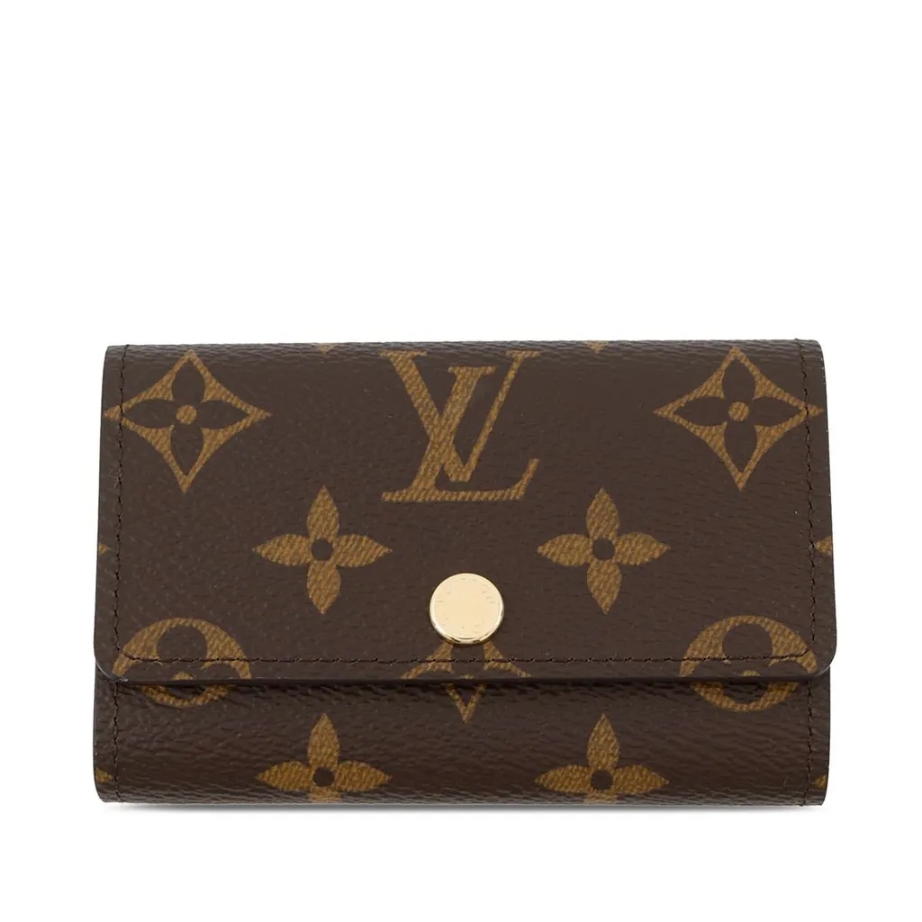 Louis Vuitton Monogram 6 Key Holder Brown Very good - Front View