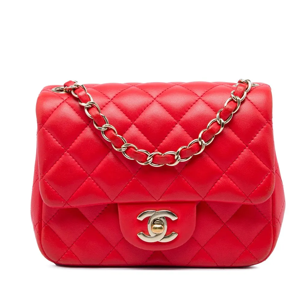 Chanel Mini Square Classic Lambskin Single Flap