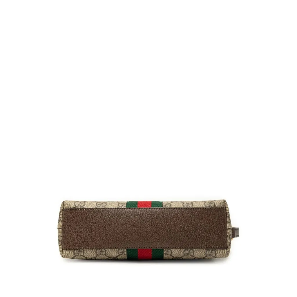Gucci Small GG Supreme Web Ophidia Dome Crossbody Beige Canvas Very good - Inside View