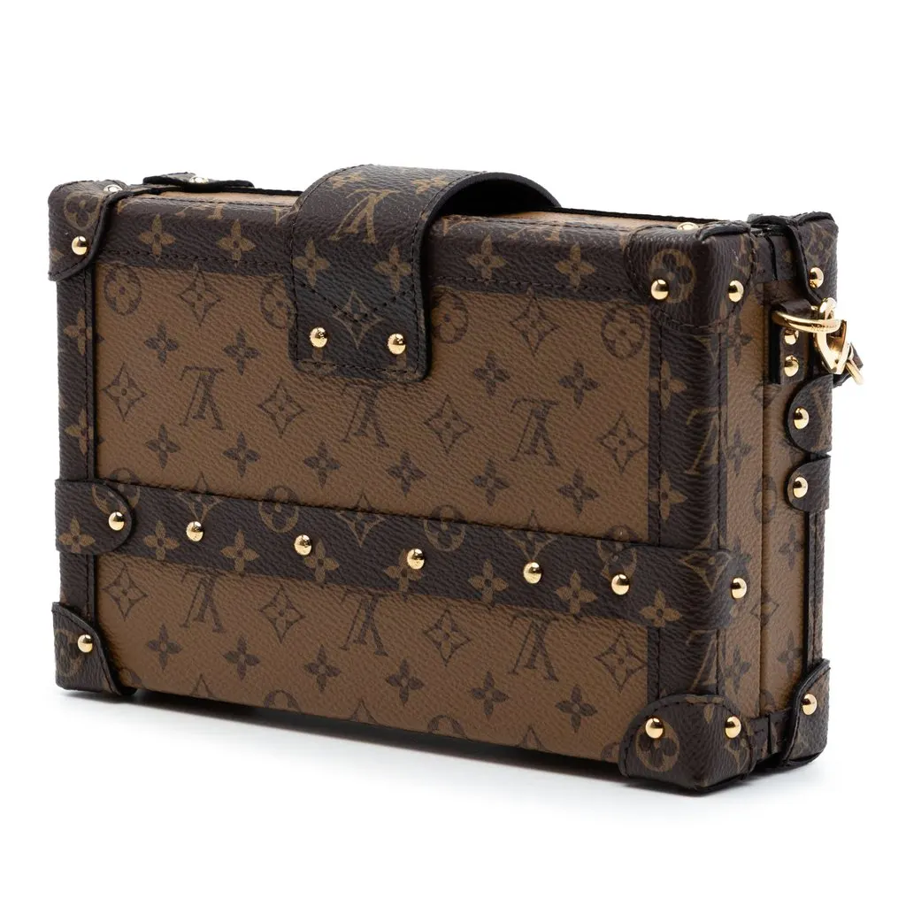 Louis Vuitton Monogram Reverse Petite Malle Brown Very good - Back View
