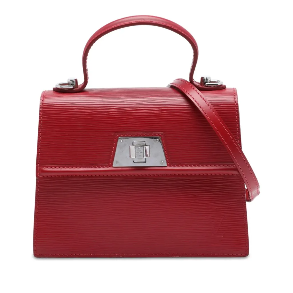 Louis Vuitton Epi Sevigne Satchel Red Leather Very good - Front View