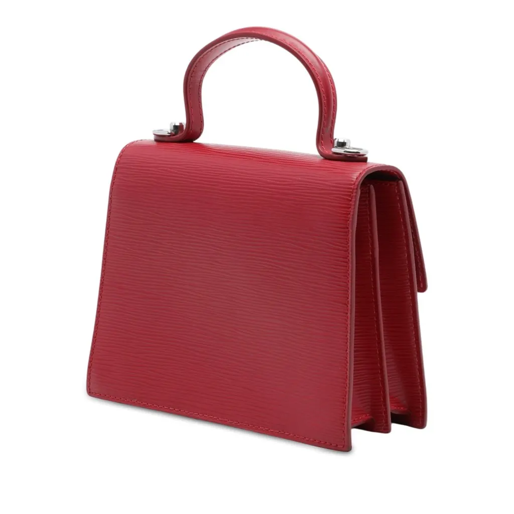Louis Vuitton Epi Sevigne Satchel Red Leather Very good - Back View