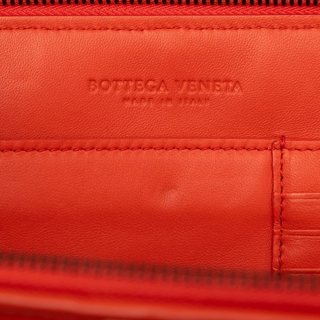 Bottega Veneta Bicolor Nappa Intrecciato Document Case Orange Leather Very good - Box View