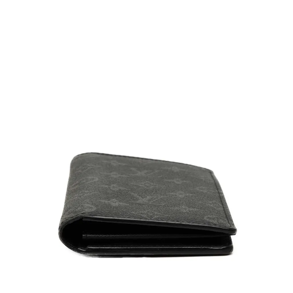 Louis Vuitton Monogram Eclipse Brazza Long Wallet Black Very good - Inside View