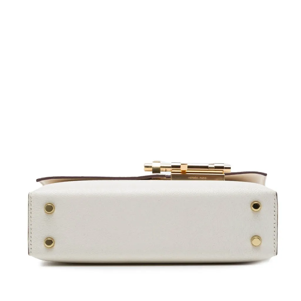 Hermès Mini Chevre Mysore Verrou Chaine White Leather Very good - Inside View
