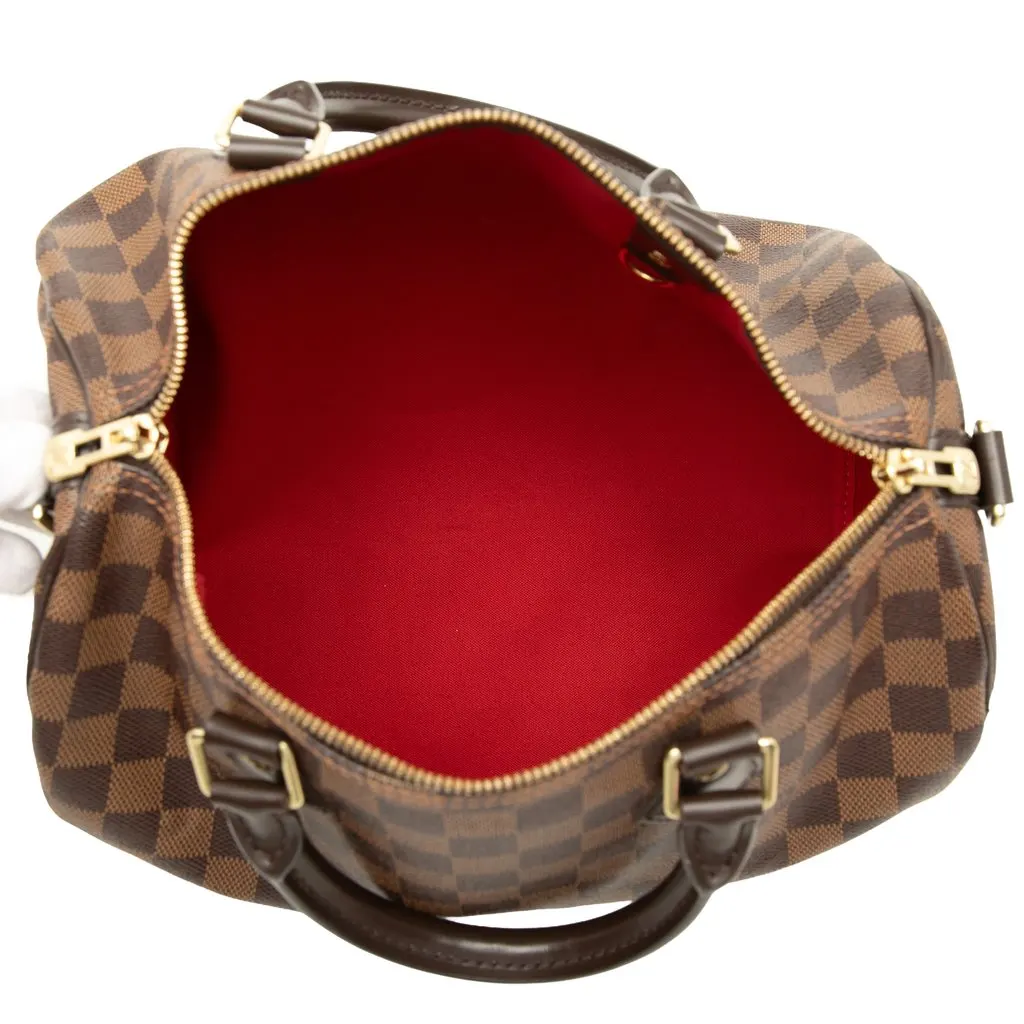 Louis Vuitton Damier Ebene Speedy Bandouliere 30 Brown Very good - Model View