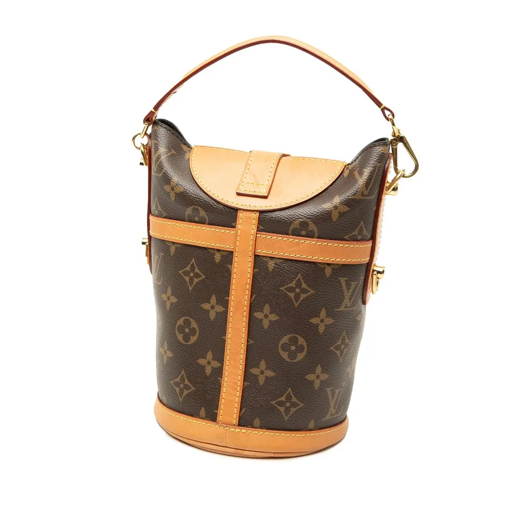 Louis Vuitton Monogram Duffle Bucket Bag Brown Very good - Back View