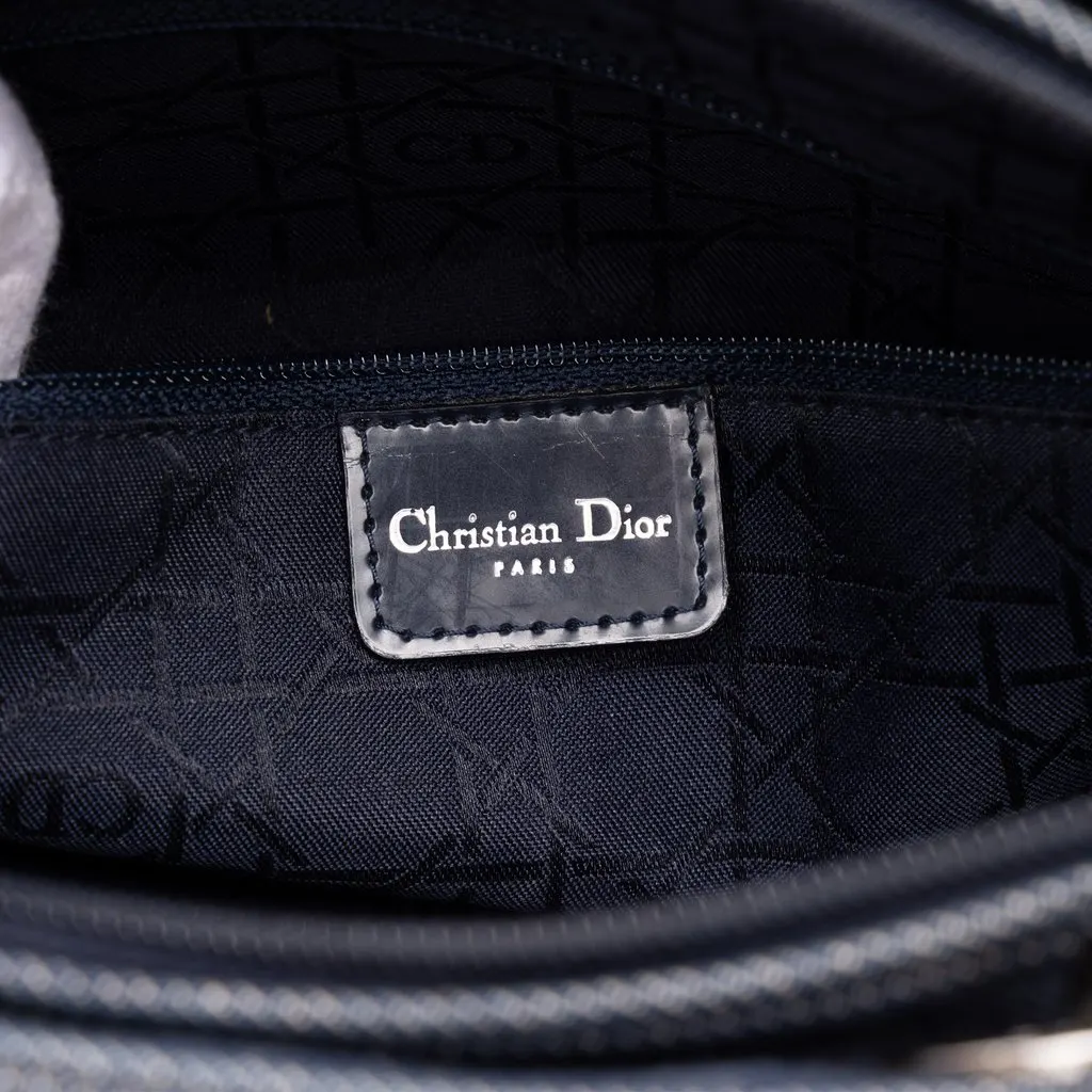 Dior Large Denim Cannage Lady Dior Blue Denim Very good - Box View