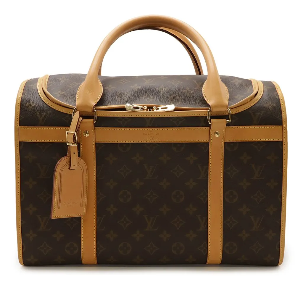 Louis Vuitton Monogram Sac Chien Pet Carrier 40 Brown Very good - Front View