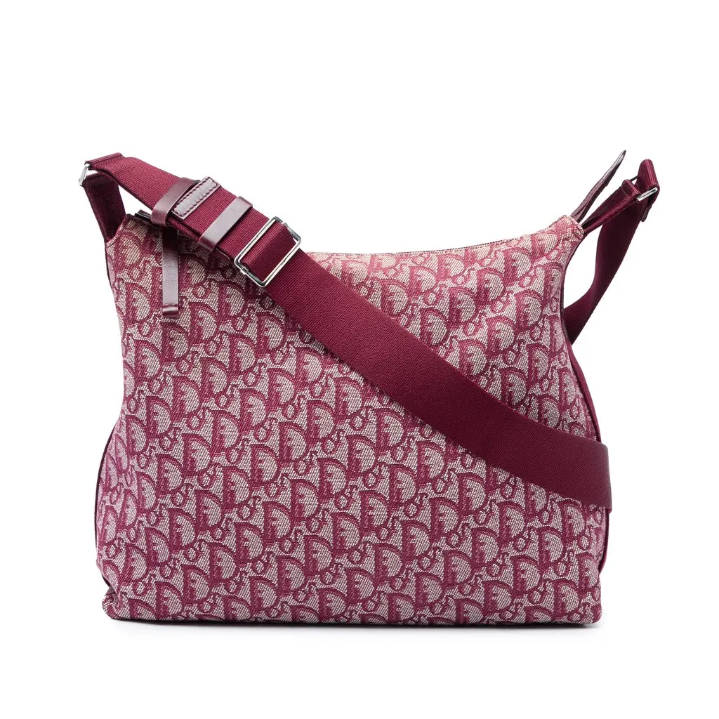 Dior Diorissimo Trotter Canvas Crossbody Red Very good - Front View