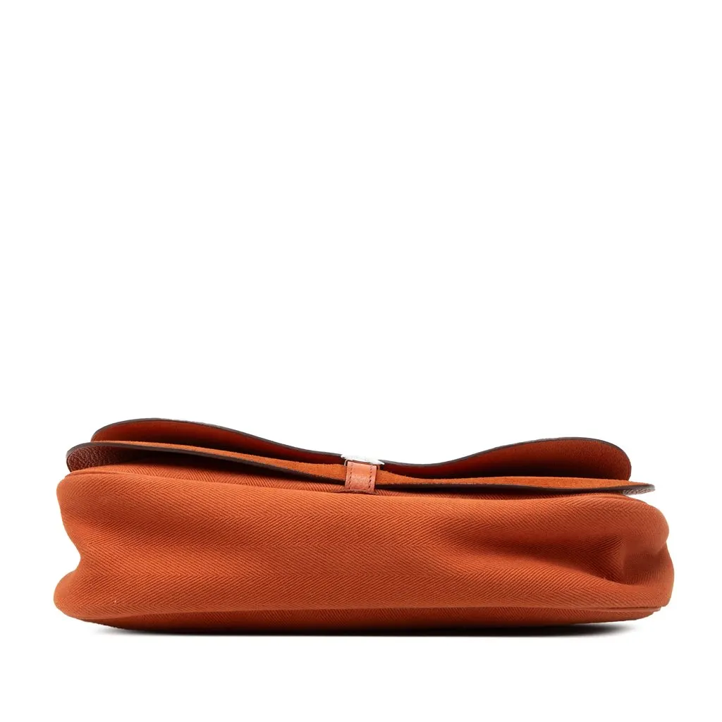 Hermès Vache Liege and Toile Sac Colorado PM Orange Leather Very good - Inside View