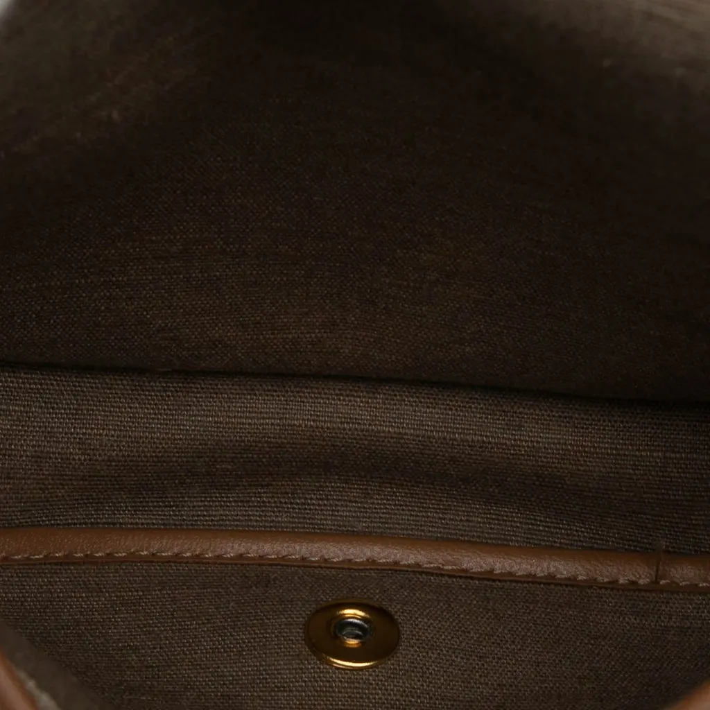 Dior Honeycomb Coated Canvas Crossbody Beige Canvas Good - Model View