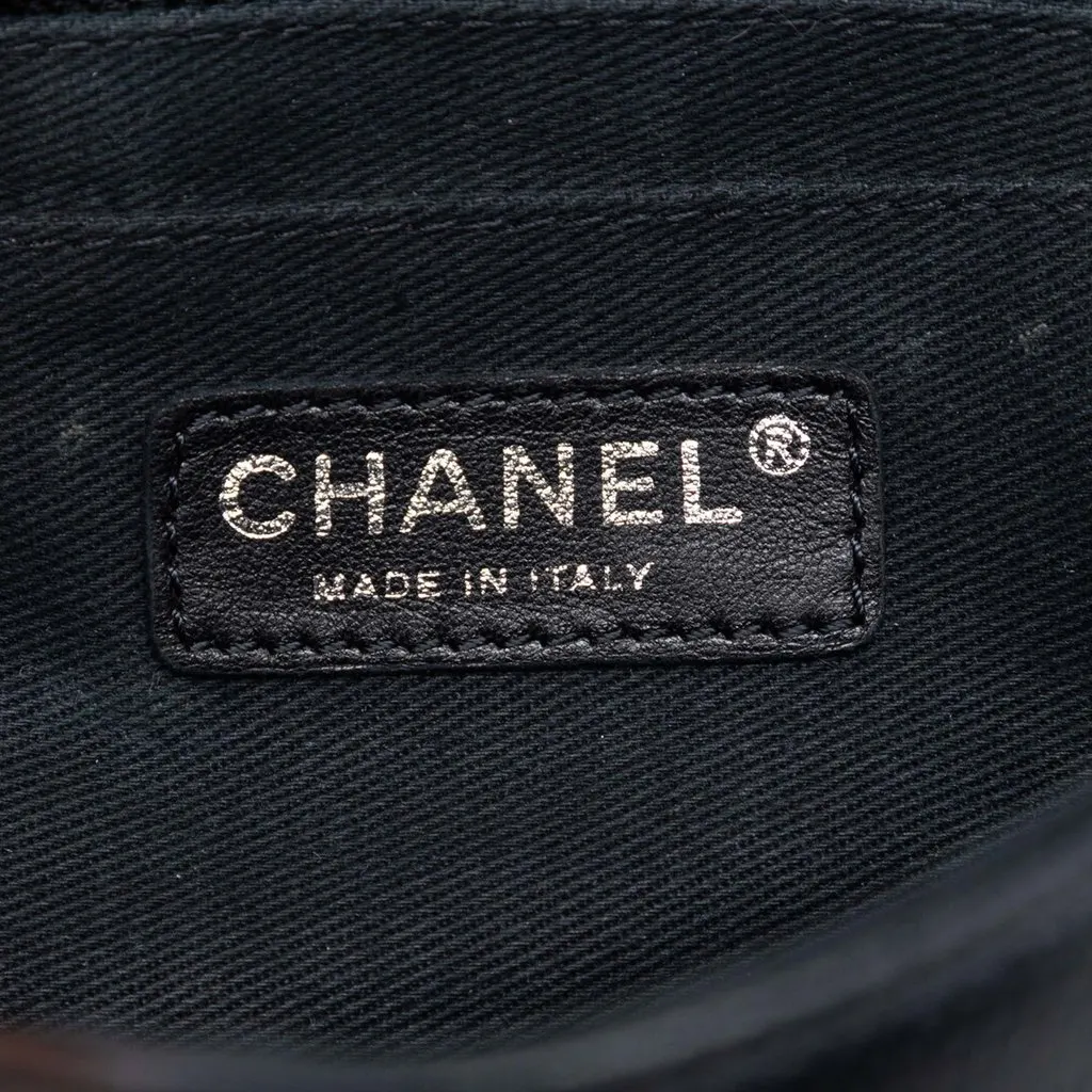 Chanel Medium Caviar CC Timeless Flap Black Leather Very good - Box View