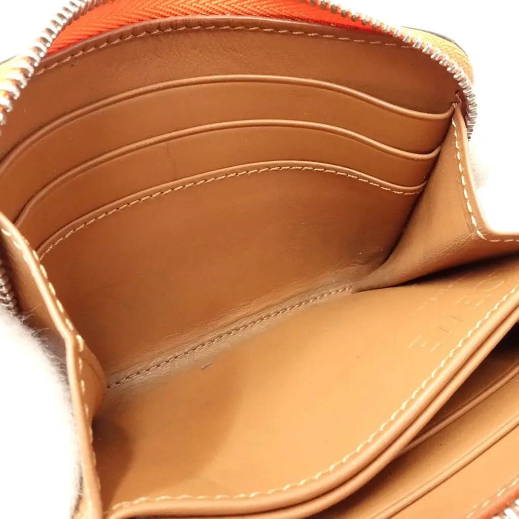 LOEWE Anagram Gradient Embossed Leather Zippy Coin Pouch Orange Leather Very good - Box View