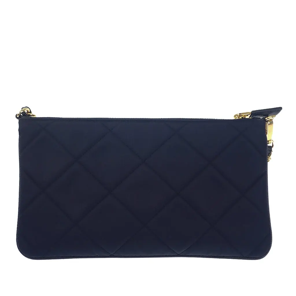 Prada Impuntu Re Nylon Re Edition 1995 Chain Bag Blue Polyamide Very good - Back View