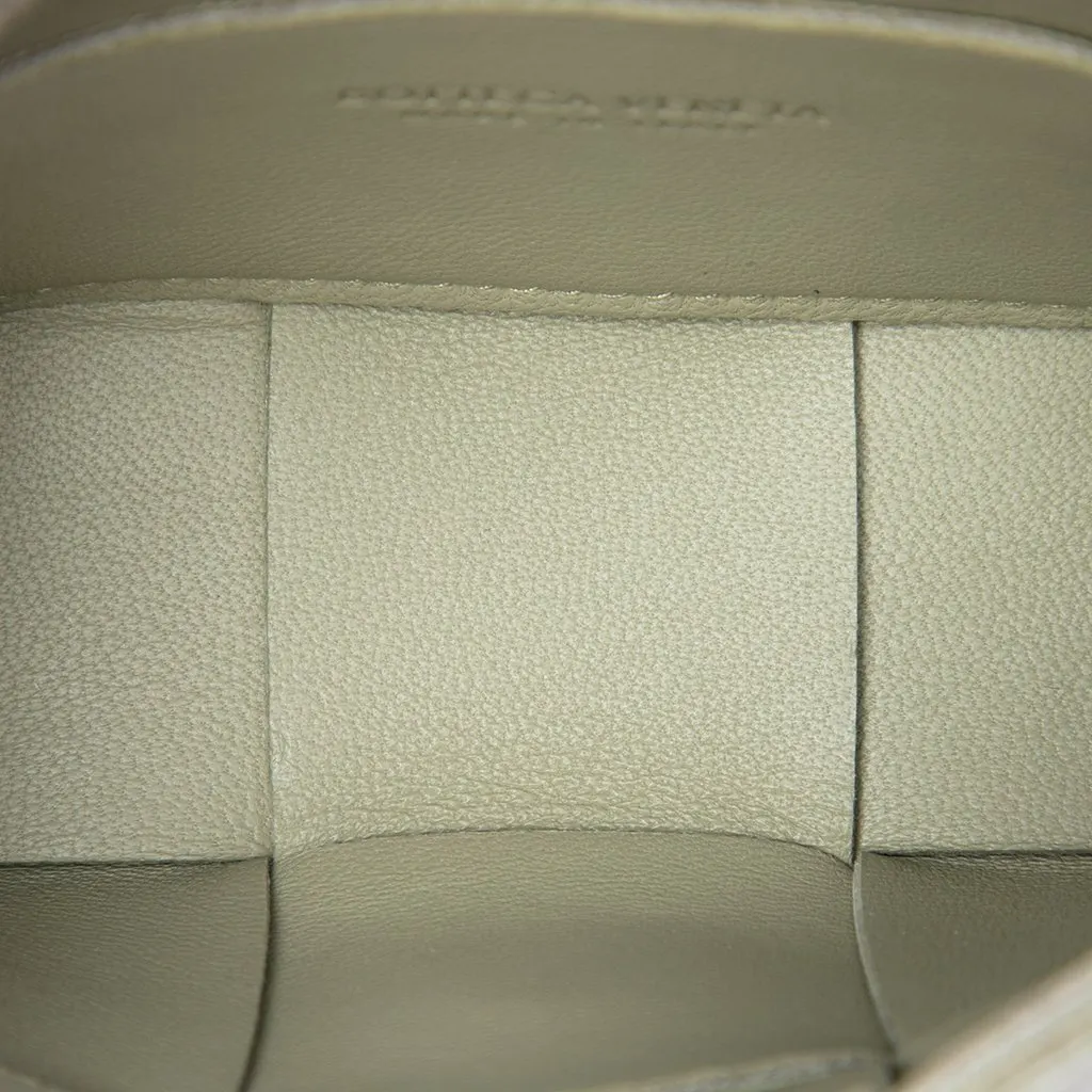 Bottega Veneta Candy Nappa Intrecciato Cassette Crossbody Camel Leather Very good - Model View
