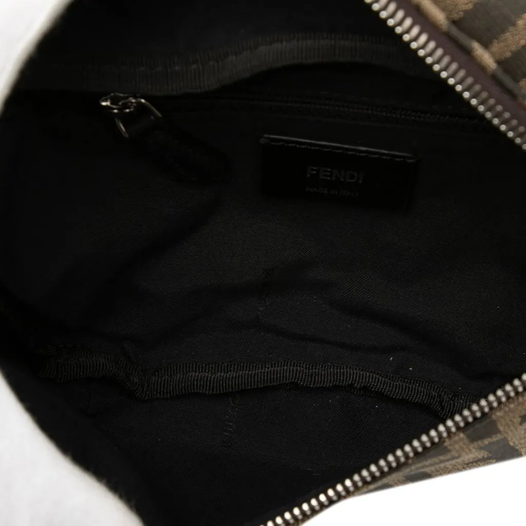 Fendi Zucchino Canvas Belt Bag Beige Very good - Model View