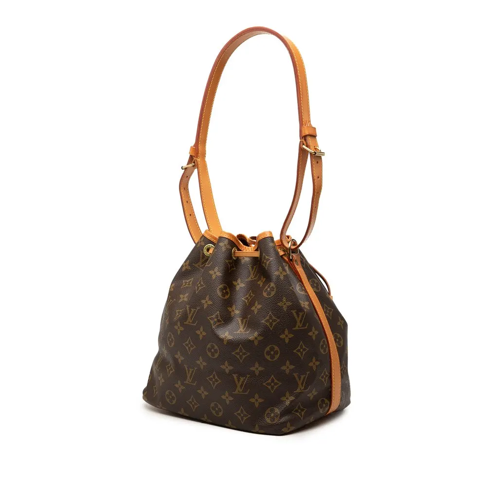 Louis Vuitton Monogram Petit Noe Brown Canvas Very good - Back View