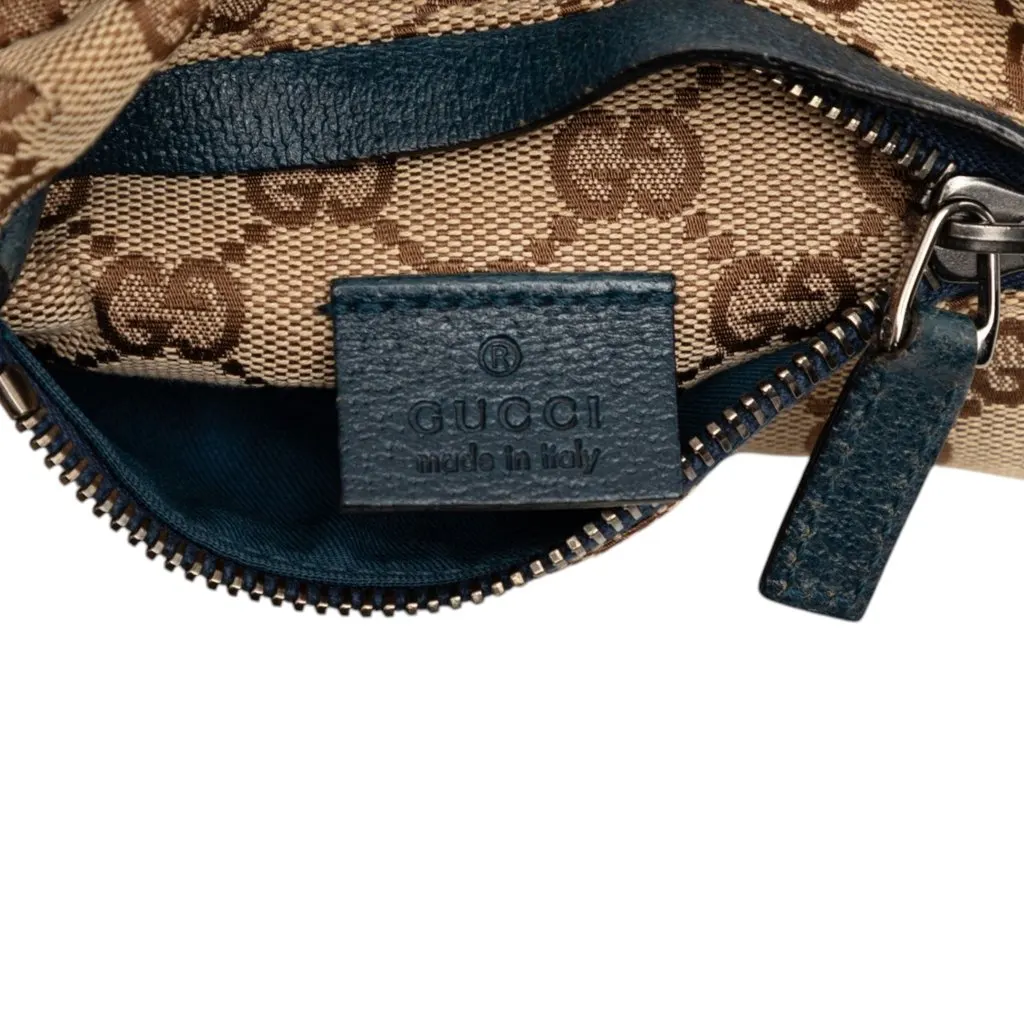 Gucci GG Canvas Web Double Pocket Belt Bag Beige Very good - Box View