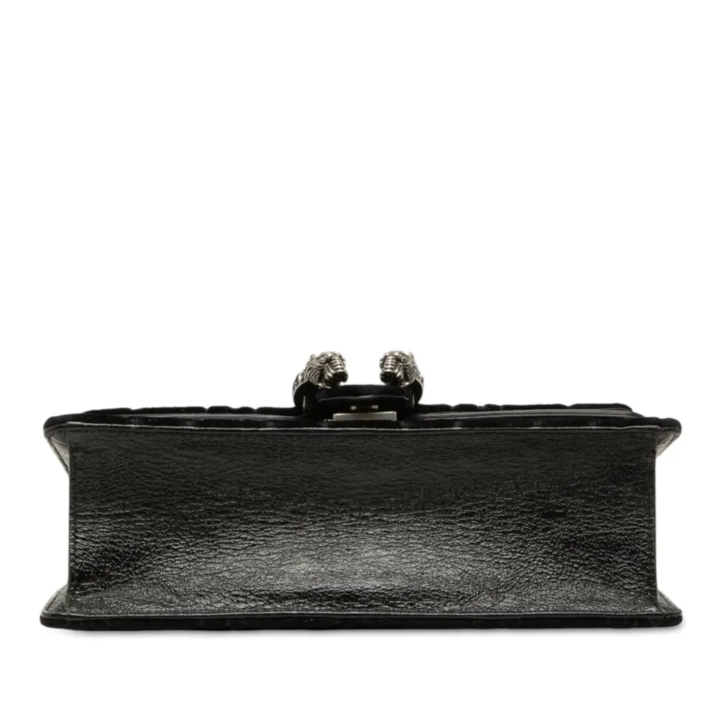 Gucci Medium GG Velvet Dionysus Crossbody Black Very good - Inside View