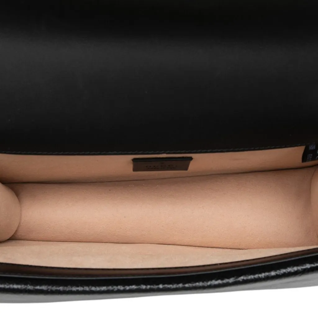 Gucci Medium GG Velvet Dionysus Crossbody Black Very good - Model View